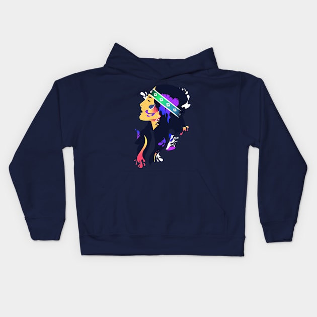 Native Girl Kids Hoodie by CJ021